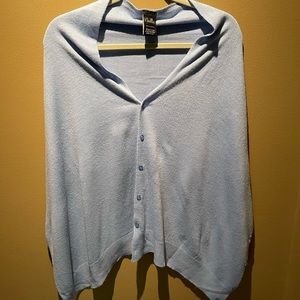 Women's Versatile Knitted Scarf Poncho Sweater with Buttons